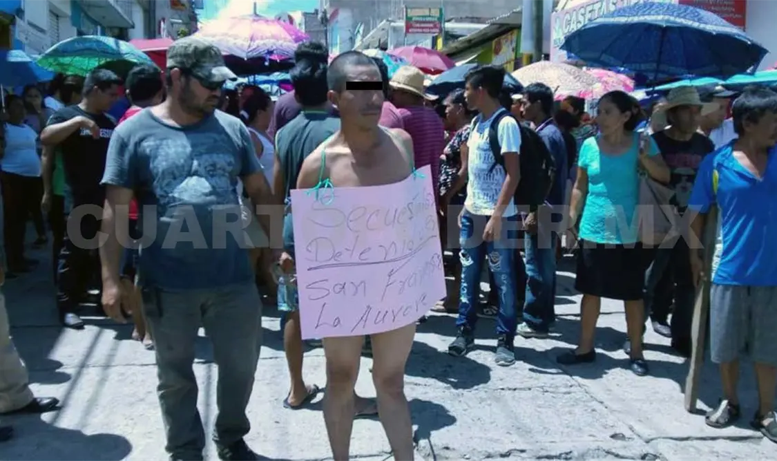 Exhiben a sujeto tras intentar abusar de niña de 12 años