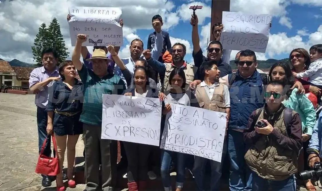 Periodistas piden justicia por el crimen de Mario Gómez. Manuel Martínez / CP