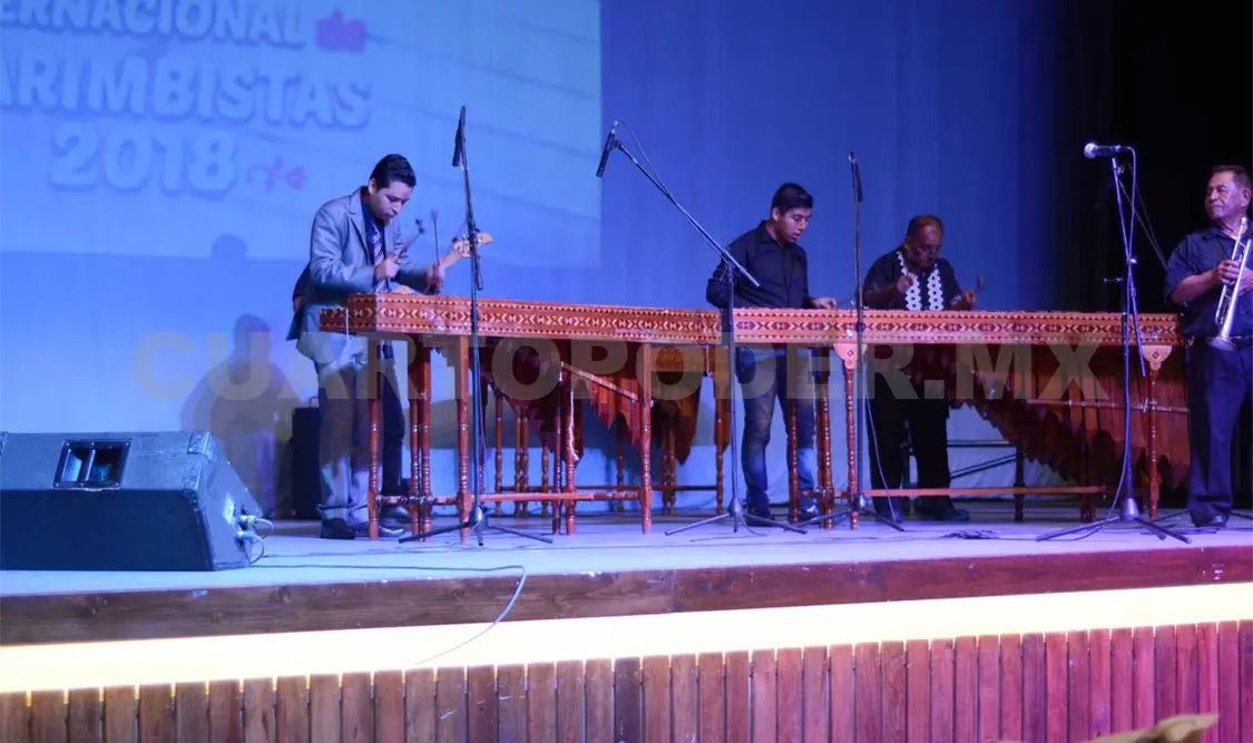 Marimba de Soyaló, durante su participación en el festival. Cortesía
