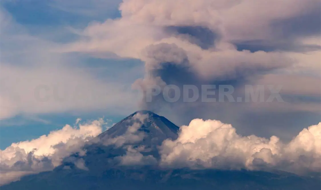 Popocatépetl incrementa actividad