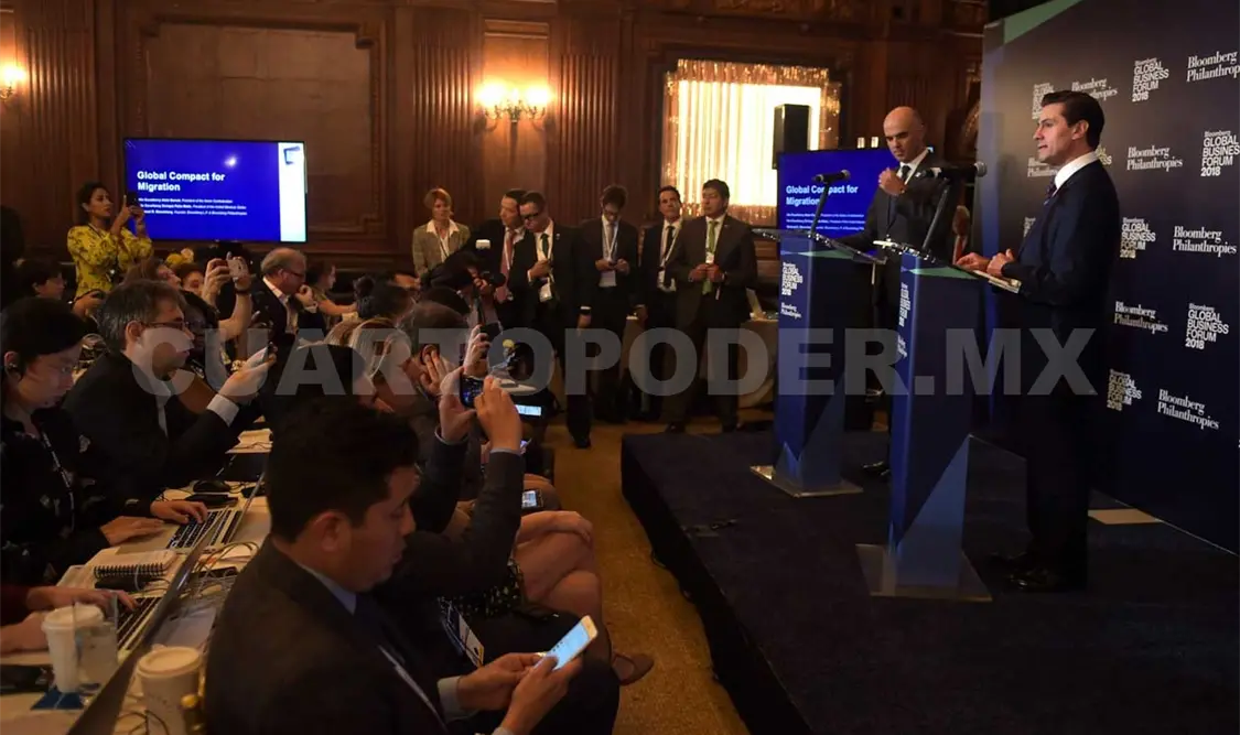 EPN pide concretar Pacto Mundial en favor de migrantes