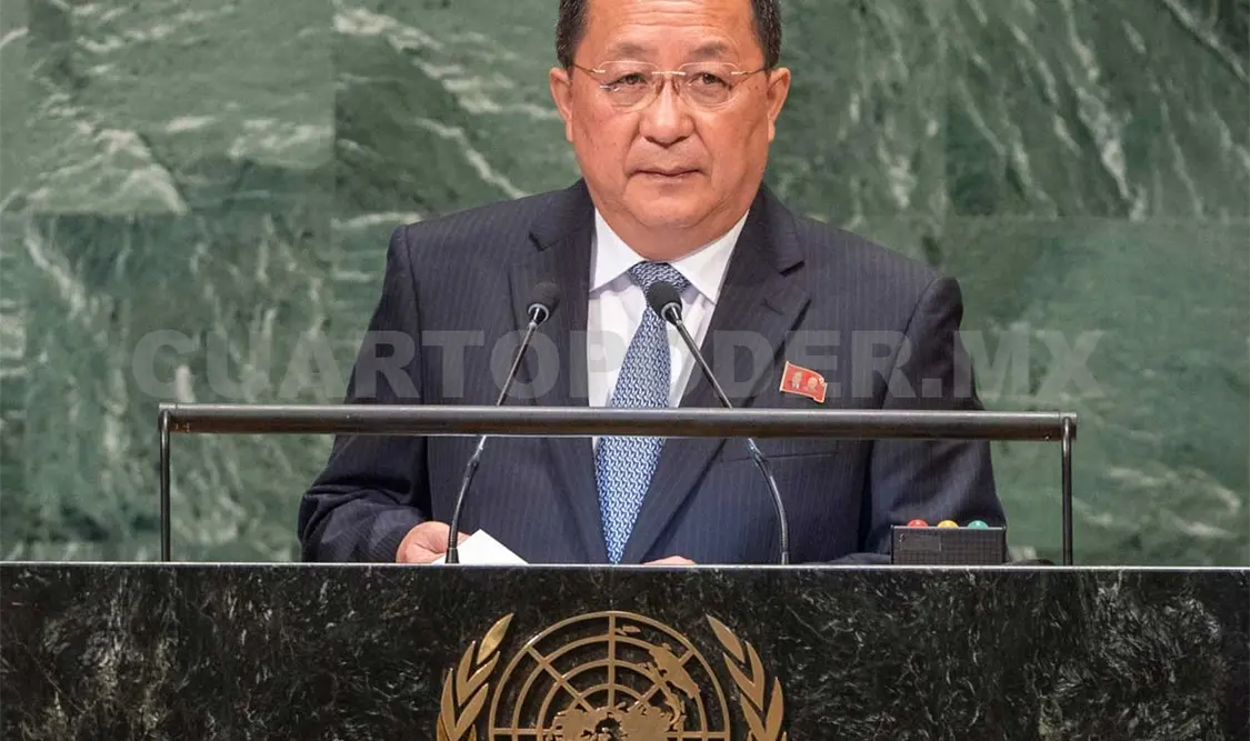 Ri Yong Ho dijo que Estados Unidos se resiste a declarar el fin de la guerra. NTX