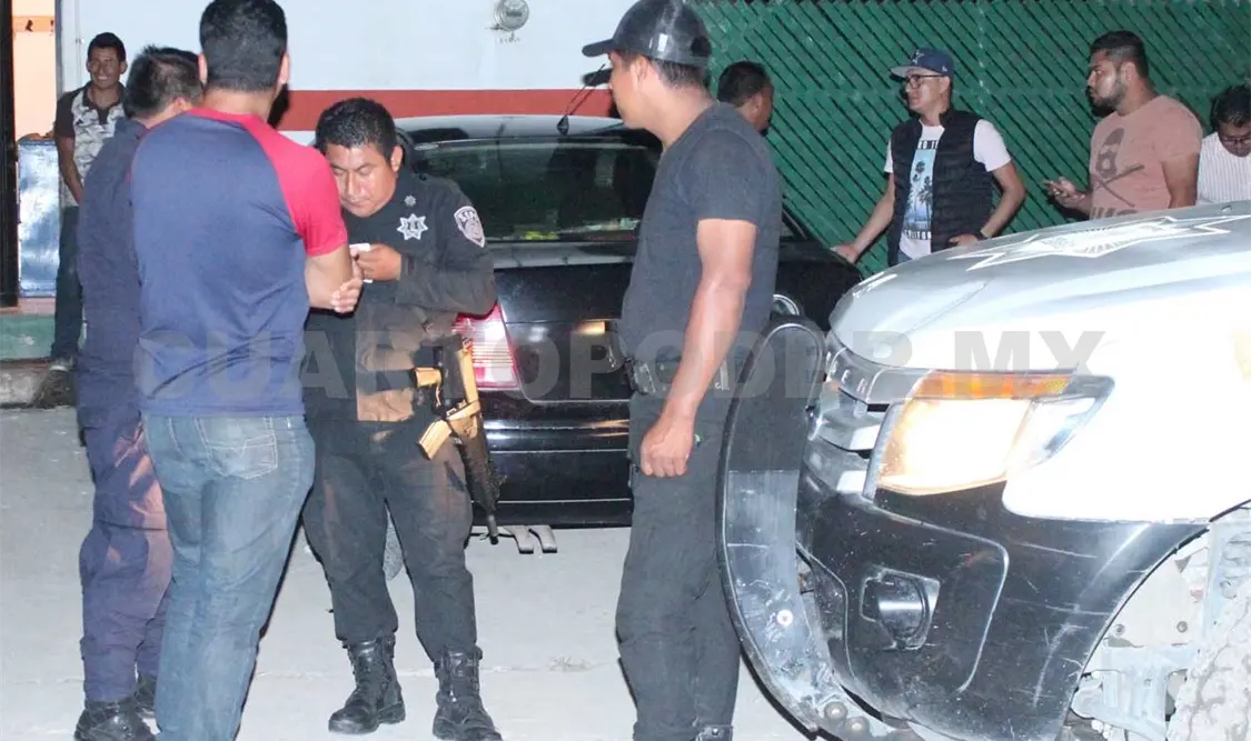 El atraco ocurrió al filo de la medianoche sobre el estacionamiento de la empresa DyPaq, ubicada en el bulevar Salomón González Blanco. Edberg Mayorga / CP