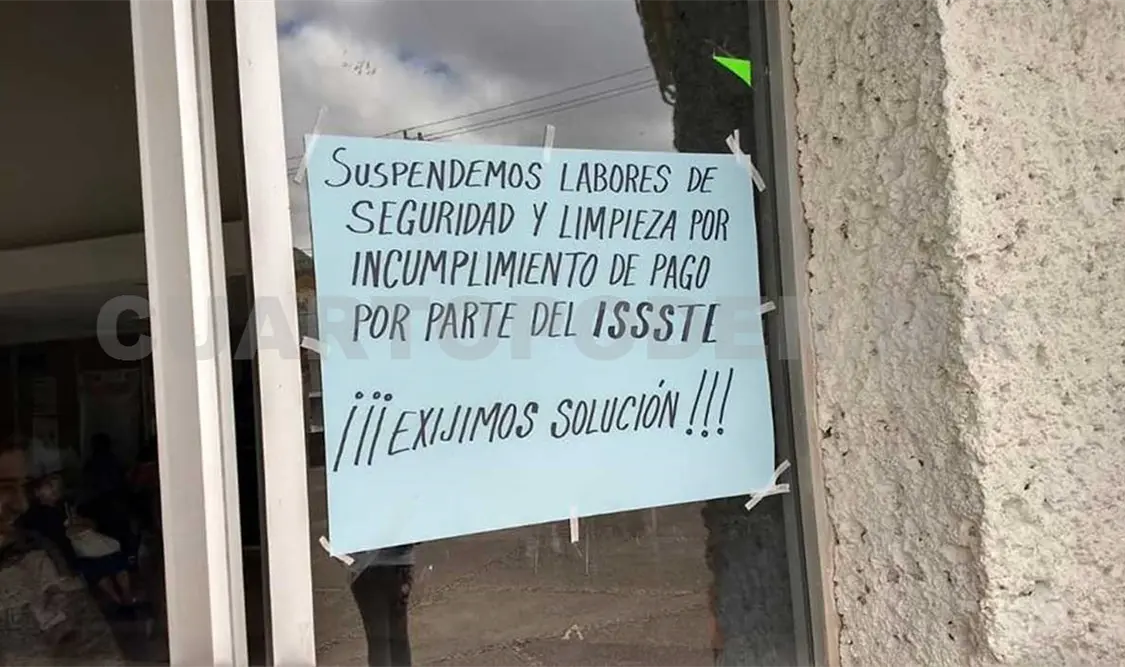 Trabajadores de seguridad y limpieza se van a paro