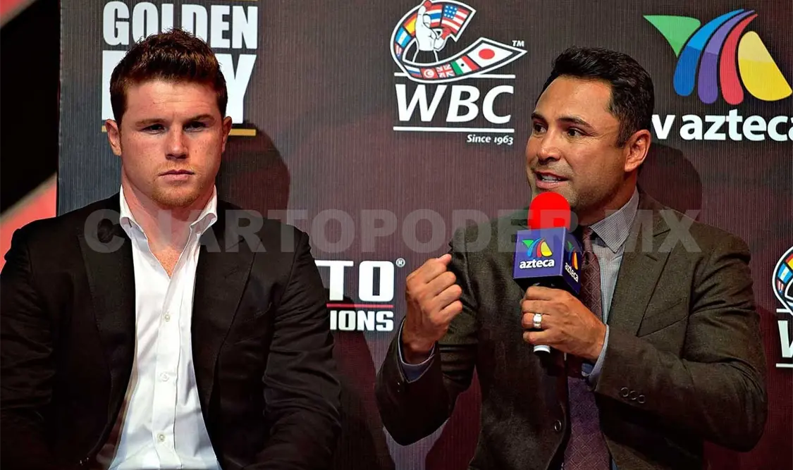 De la Hoya definirá futuro de “Canelo” Álvarez