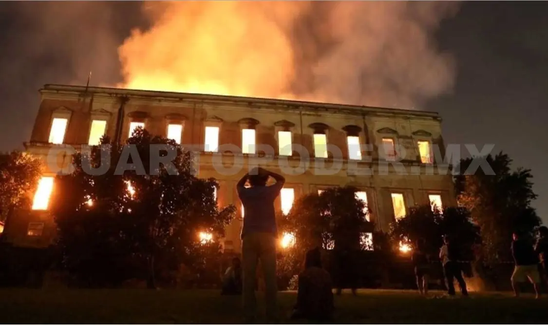 Trabajan en la reconstrucción del Museo de Brasil