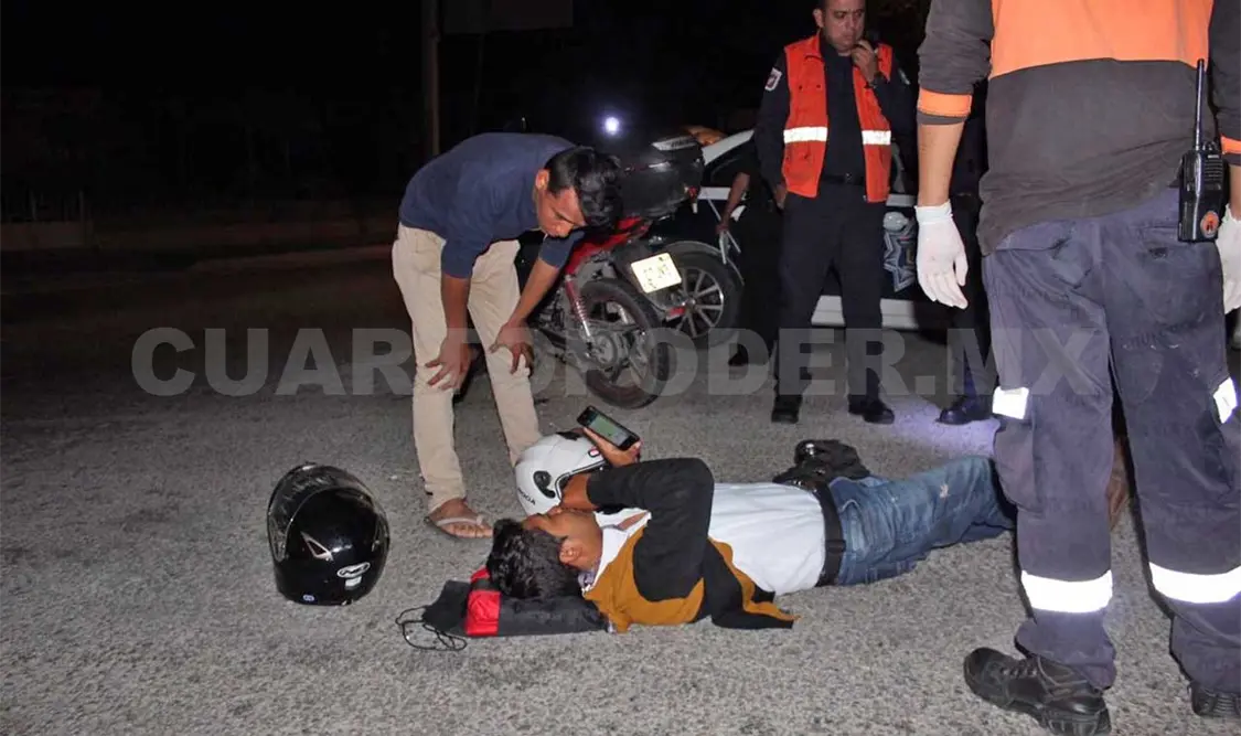 Motociclista es golpeado por vehículo “fantasma”