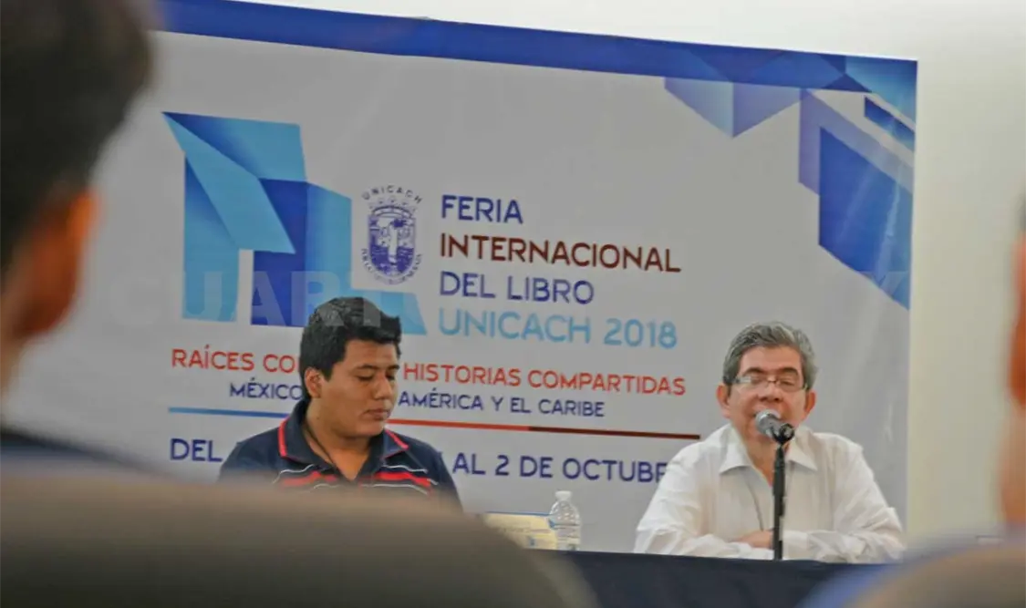 Sergio Nicolás Cruz, en la Feria del Libro. Darwin Mendoza