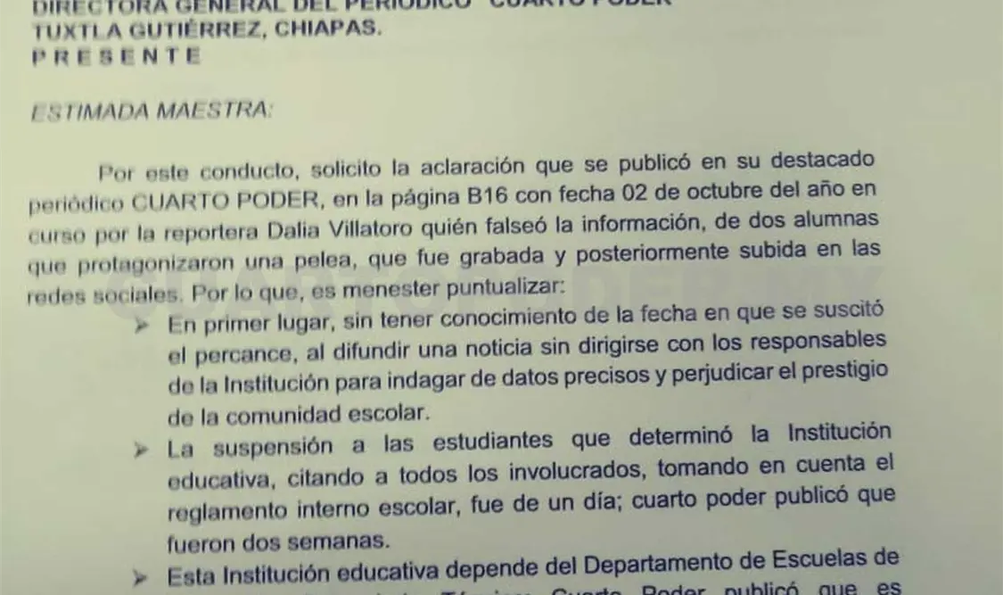 Estudiantes fueron expulsadas un día
