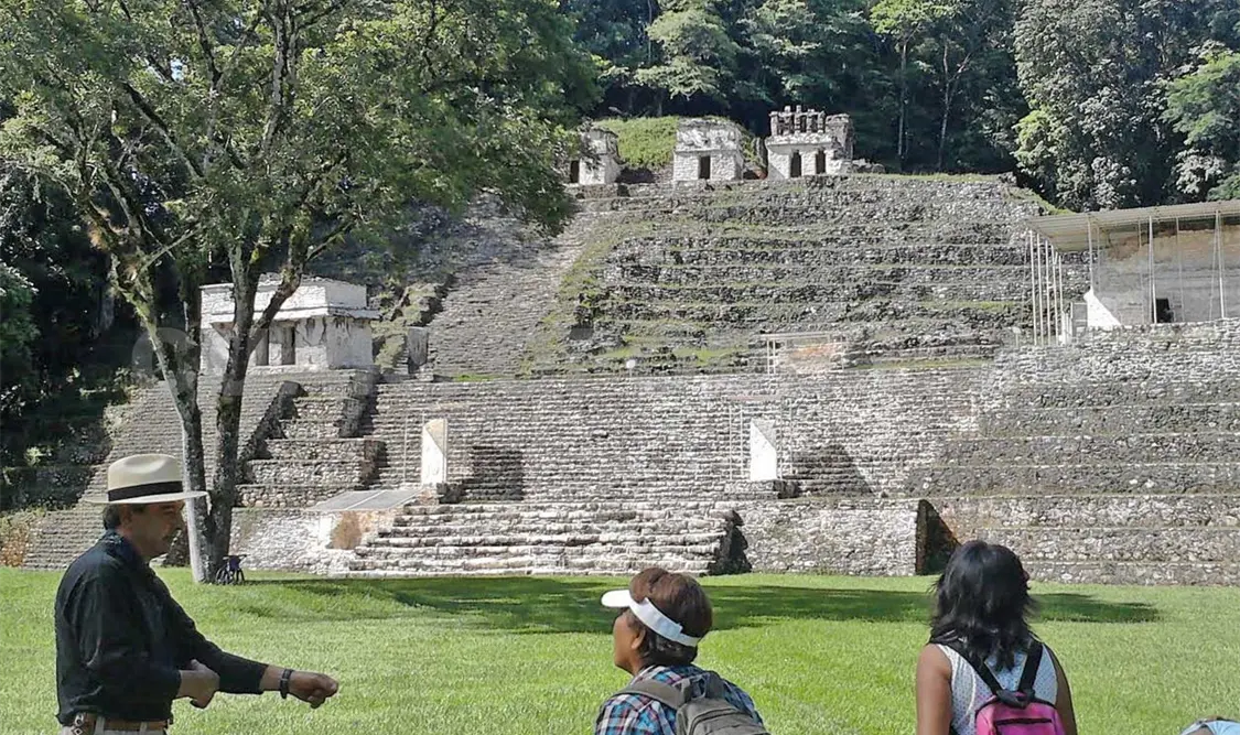 Turistas continúan llegando a Bonampak sin ningún problema. Cortesía