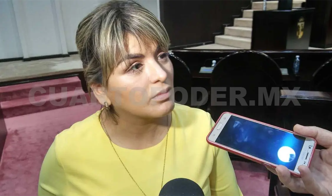 Diputada justifica faltas en el Congreso del estado