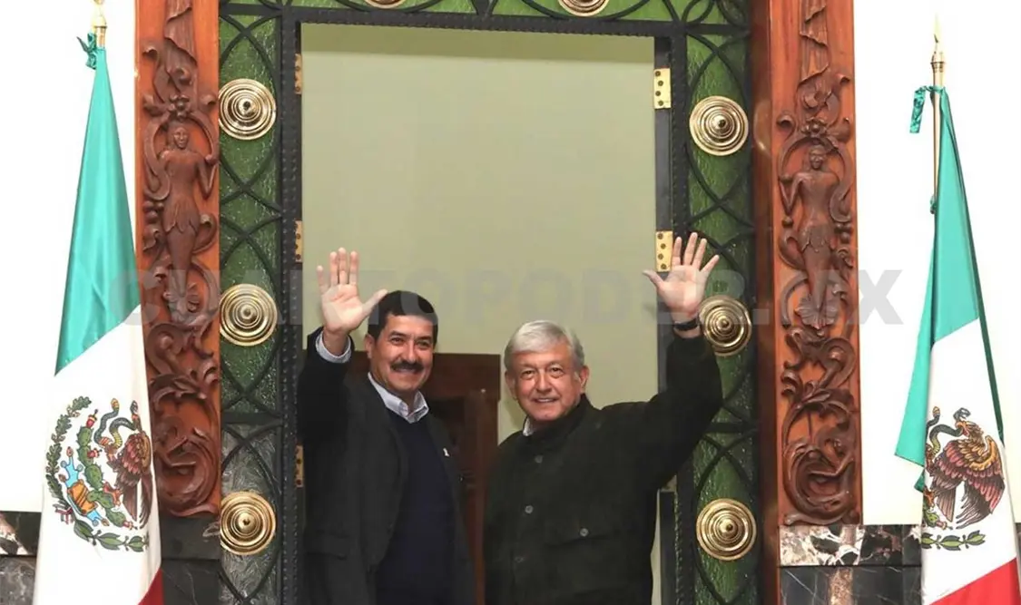 López Obrador y Corral platicaron sobre el caso del exmandatario de Chihuahua. Twitter