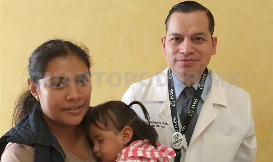 Especialistas del Imss retiran tumor a niña