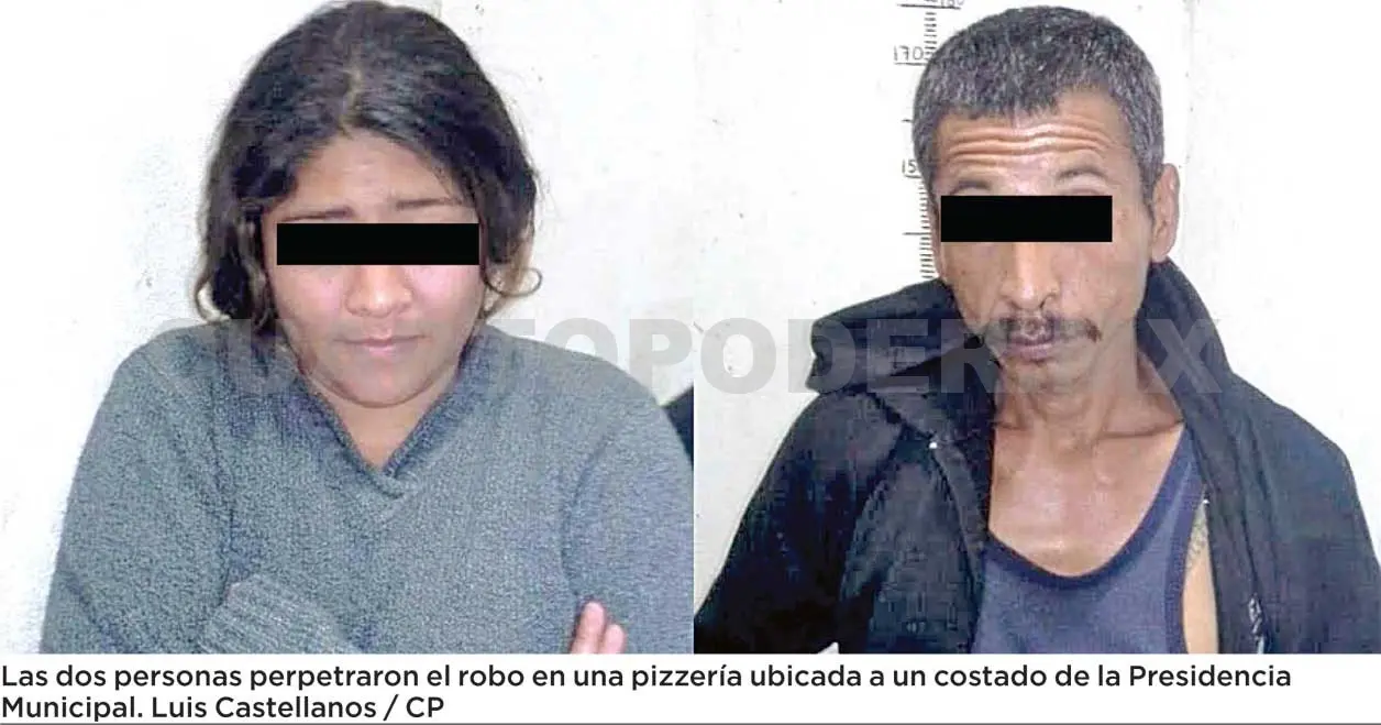 Aseguran a pareja por robo en comercio