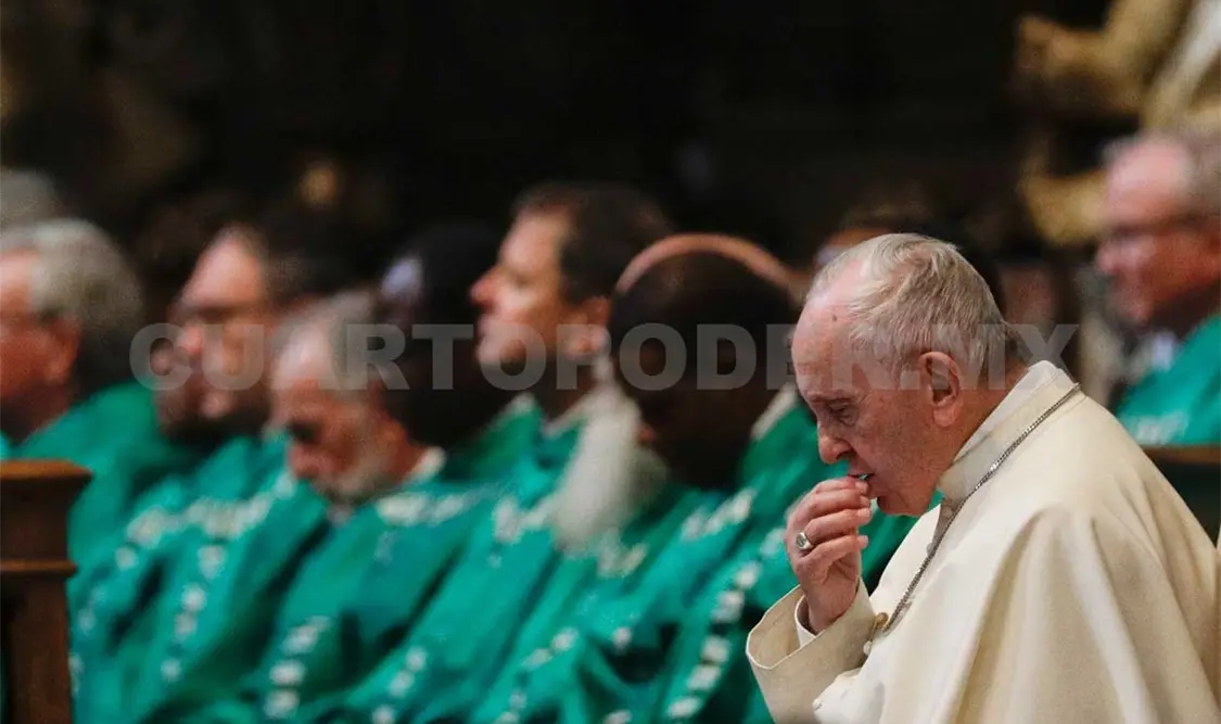 “La Iglesia no debe ser ensuciada”, dijo el pontífice. AP