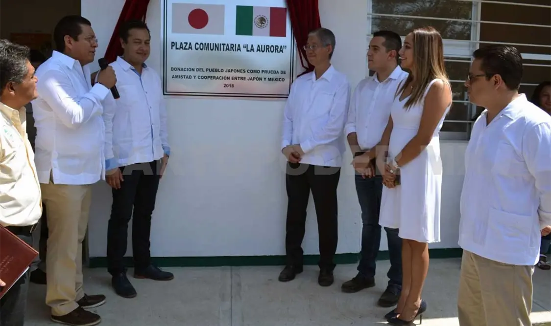 Inauguran Plaza Comunitaria “La Aurora” donada por embajada de Japón