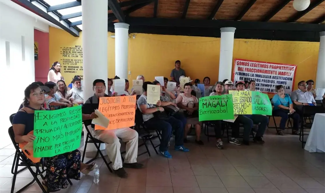 Exigen restitución de predios invadidos