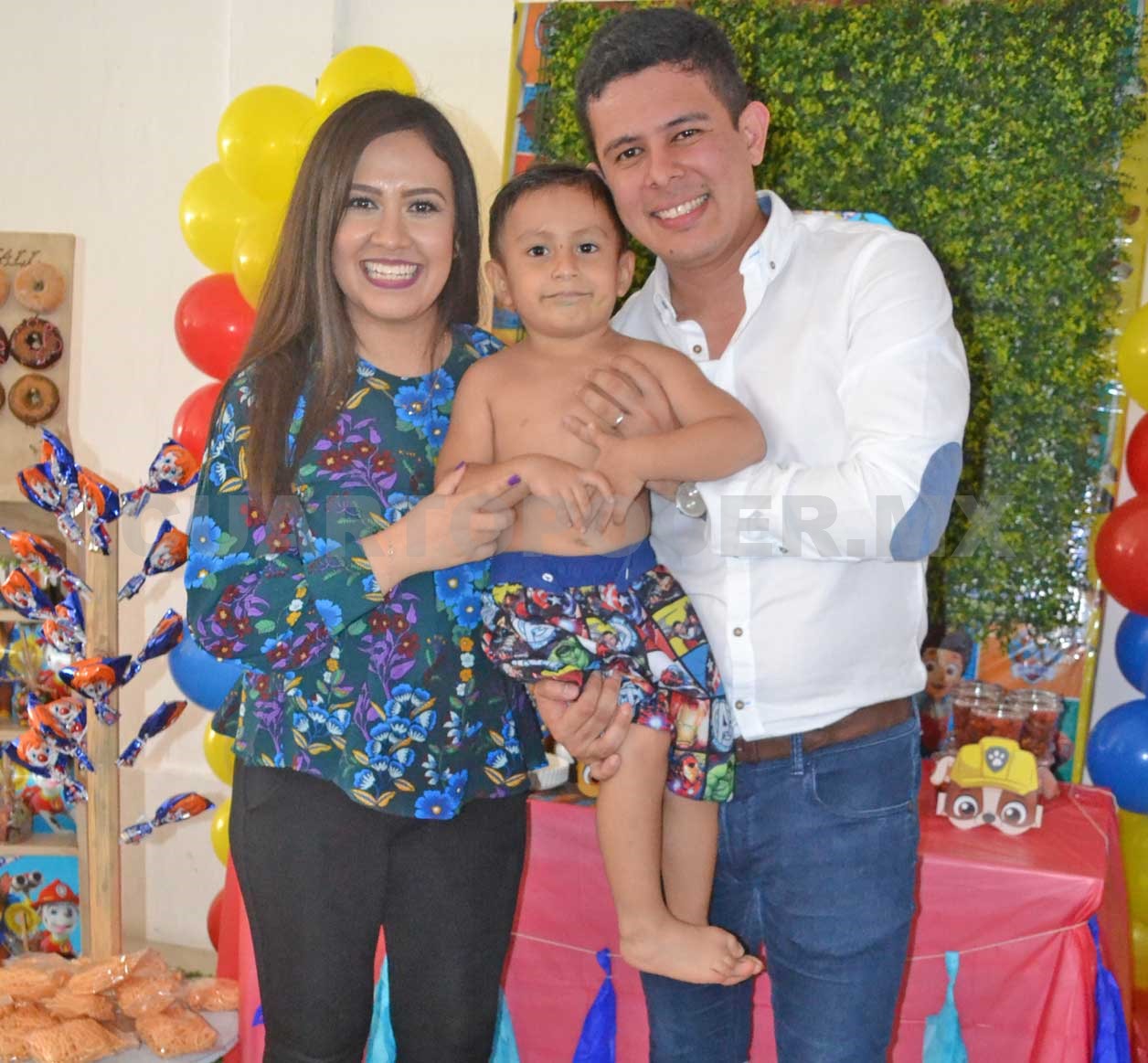 Divertida albercada para Nicolás
