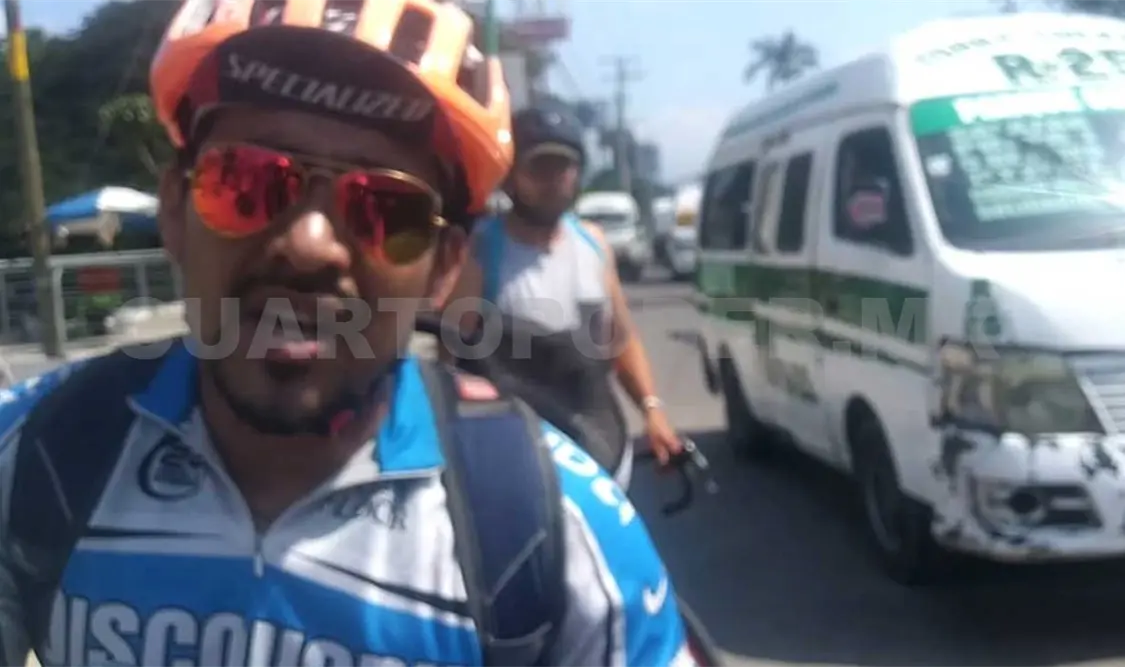 Colectivero “multado” por agredir a ciclistas