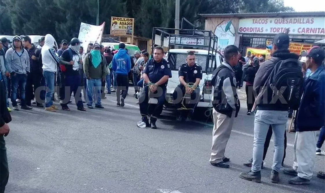 Ocho miembros de ISSI asegurados por destrozos