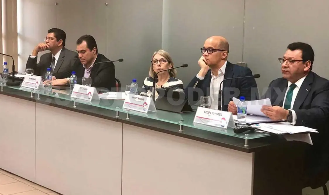 El magistrado Fuentes Barrera durante el seminario Internacional Integridad y Justicia Electoral. @TEPJF_informa