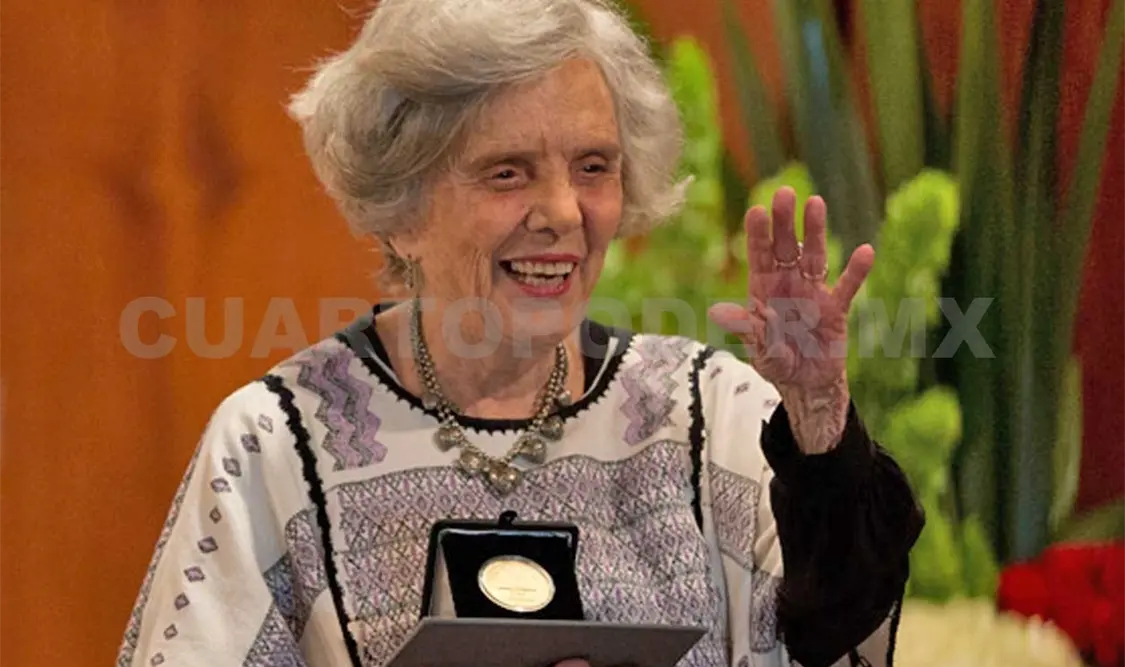 Elena Poniatowska, es autora de varios libros y es también promotora cultural. Cortesía