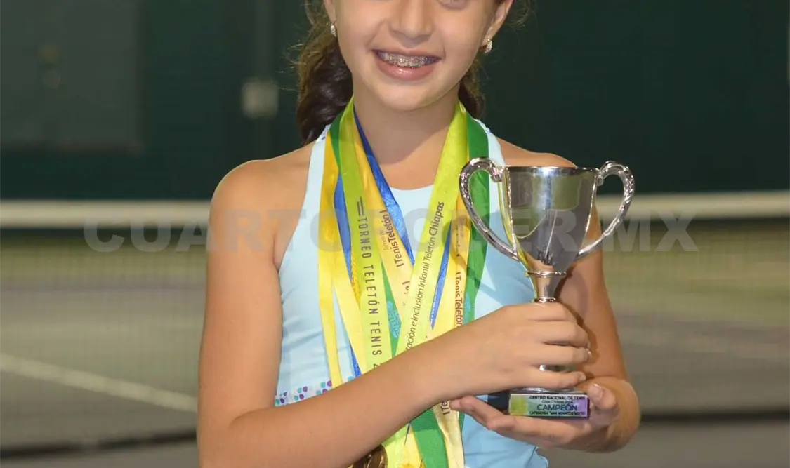 Galia García, una chiapaneca exitosa en el Tenis