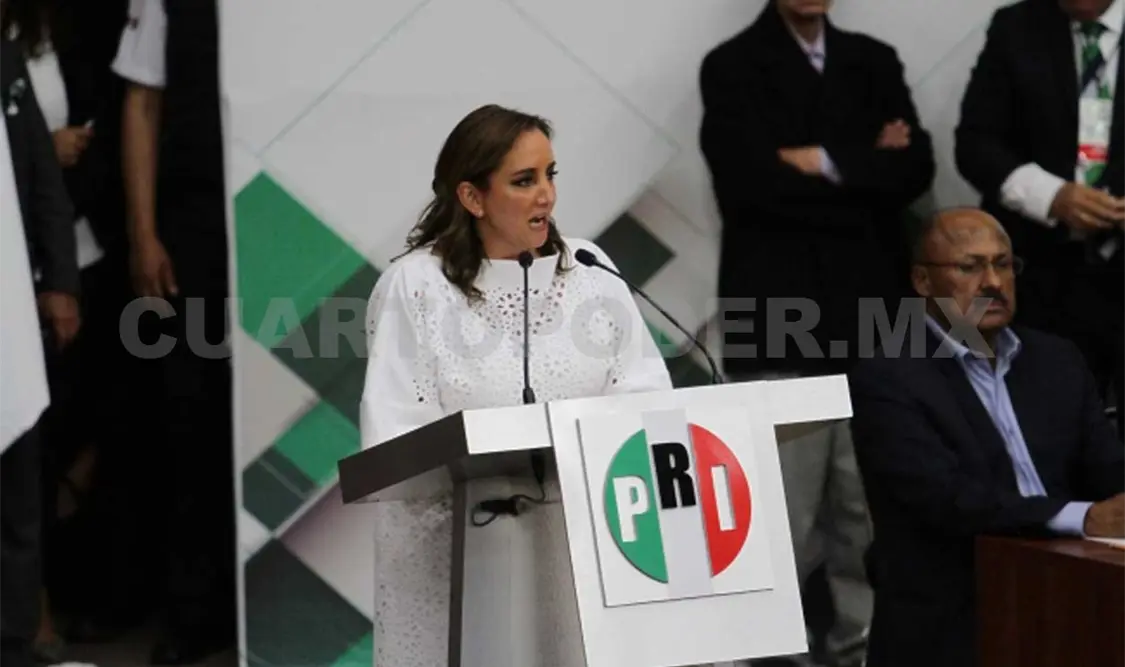 Claudia Ruiz Massieu, presidenta del Comité Ejecutivo Nacional (CEN) del Partido Revolucionario Institucional (PRI). Notimex