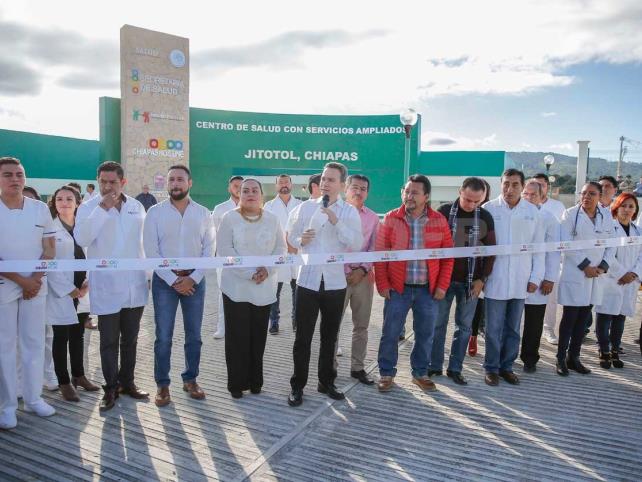 Inaugura MVC nuevo Centro de Salud en Jitotol