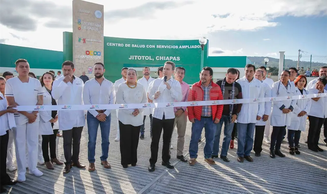 Inaugura MVC nuevo Centro de Salud en Jitotol