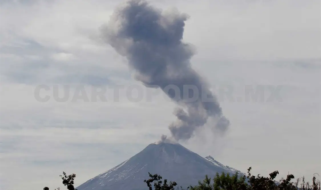 Popocatépetl produce 113 exhalaciones