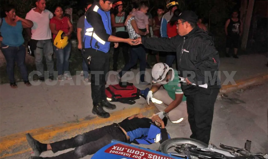 Pizzero embistió a peatón; el repartidor fue hospitalizado