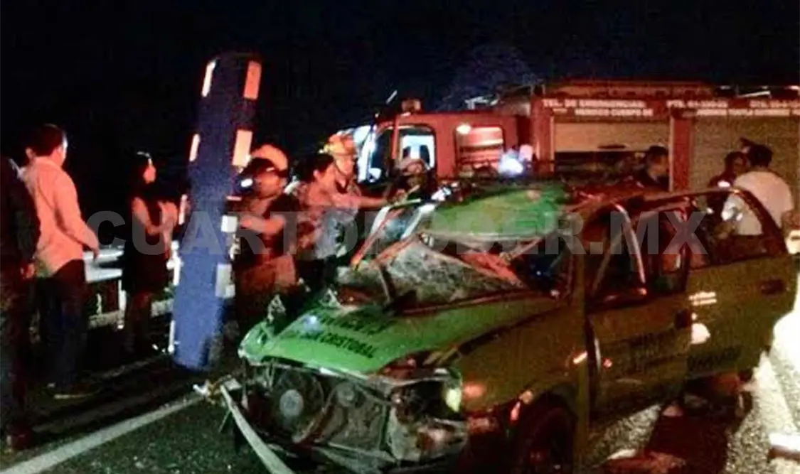 Un muerto y cuatro heridos en accidente