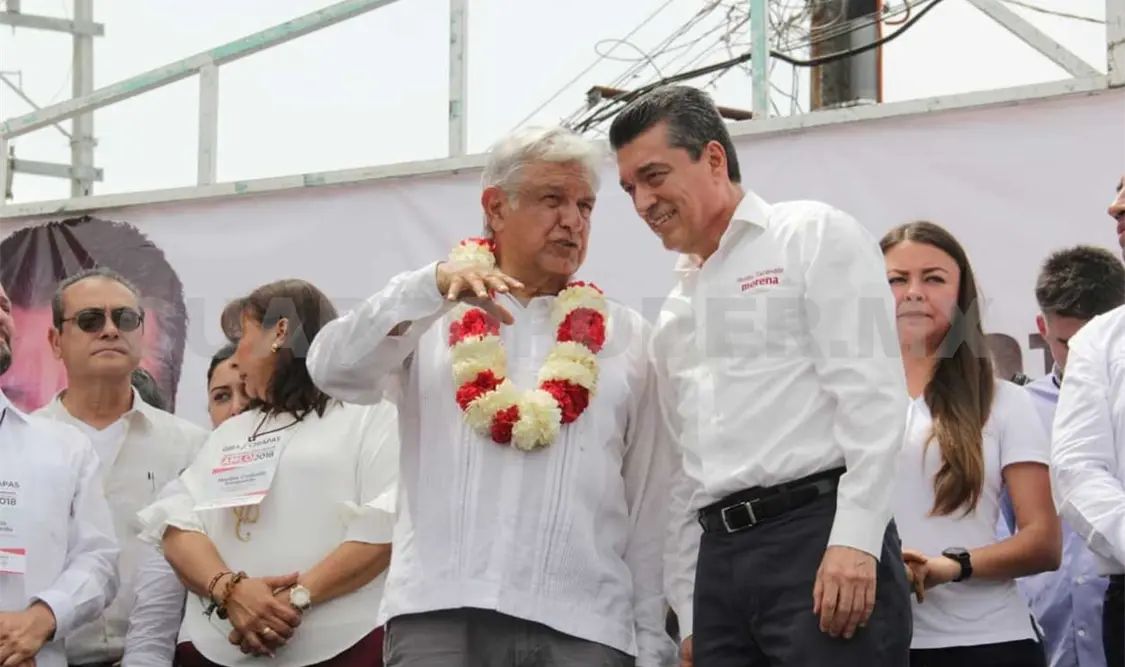 AMLO y Rutilio, caminando juntos por México y Chiapas