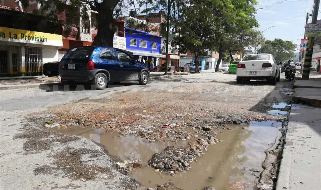 La Novena Sur se encuentra intransitable