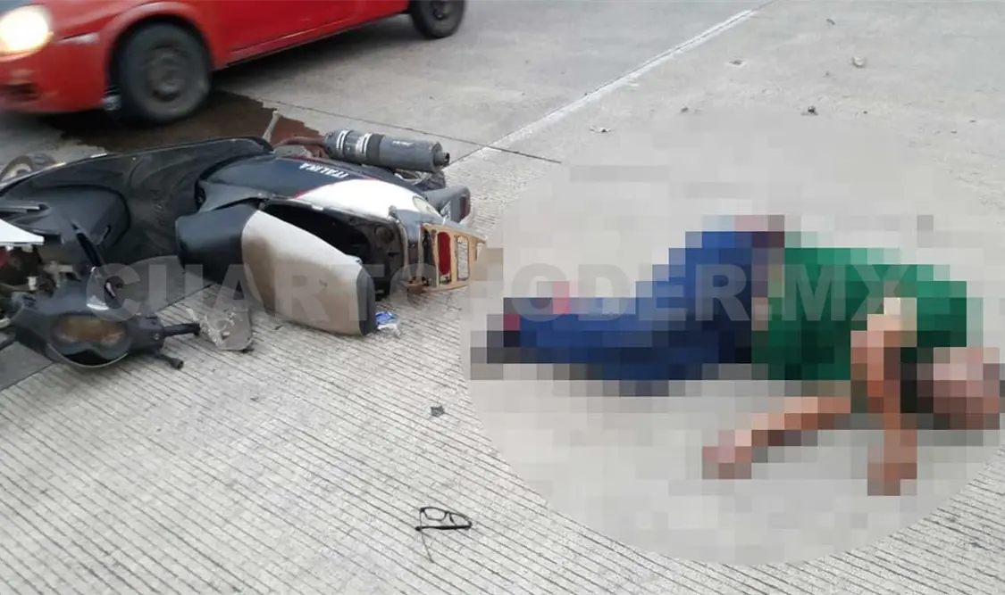 Muere motociclista atropellado en la Costa