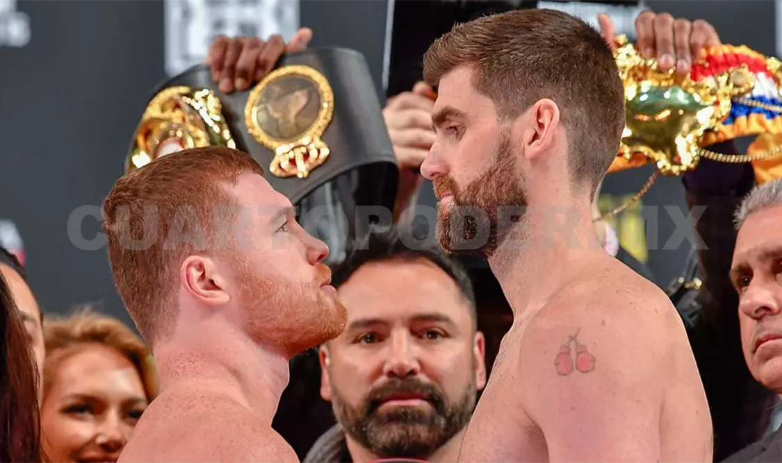 “Canelo” y Rocky Fielding cumplen en la báscula