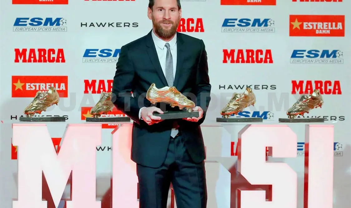 Lionel Messi es el máximo ganador de la Bota de Oro