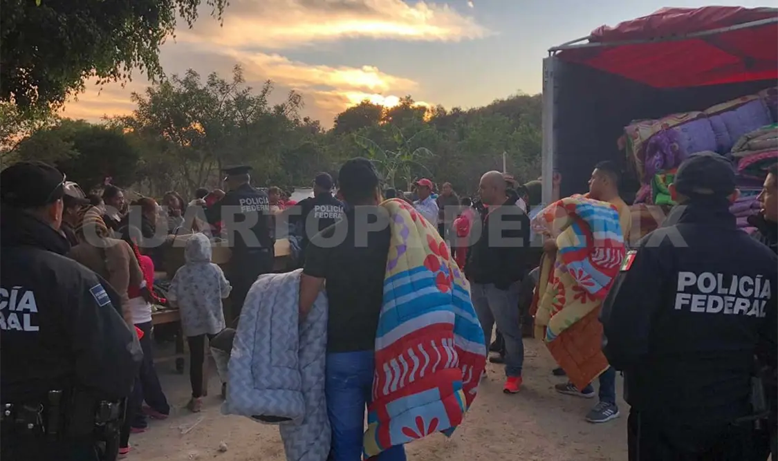Policía Federal apoya a familias en pobreza