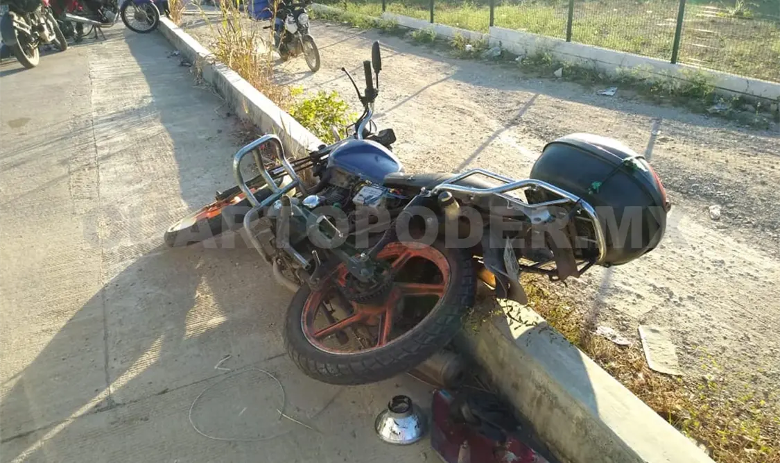 Motociclista fue embestido por vehículo desconocido