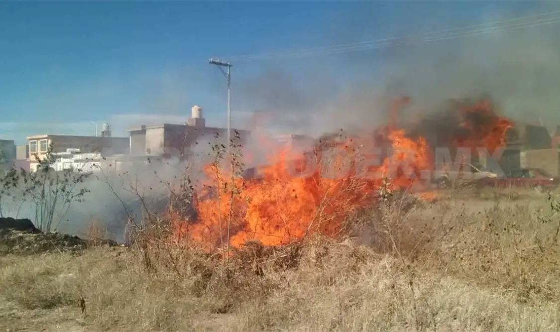 Se incrementan los incendios de pastizales