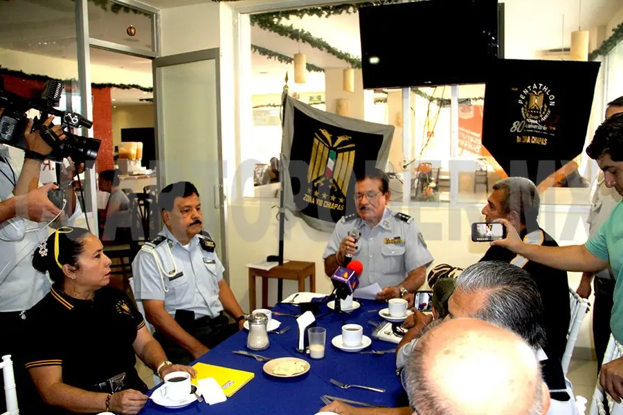 Se realizó la presentación de las actividades que tendrá el Pentathlón Deportivo Militarizado Universitario. Cortesía