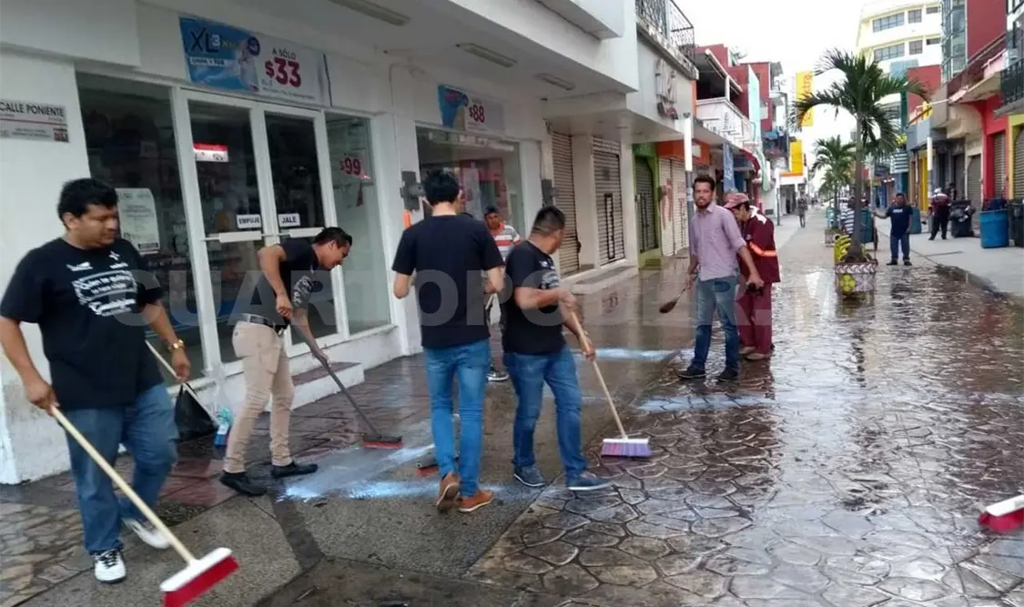 Comerciantes se suman a acciones de limpieza