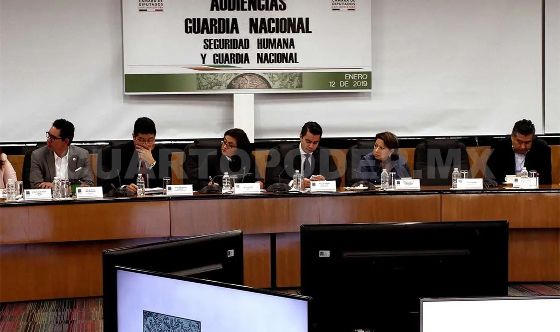 Los ponentes de la Mesa 10 de las Audiencias sobre la Guardia Nacional saludaron la propuesta de que el mando de ésta sea civil. Notimex