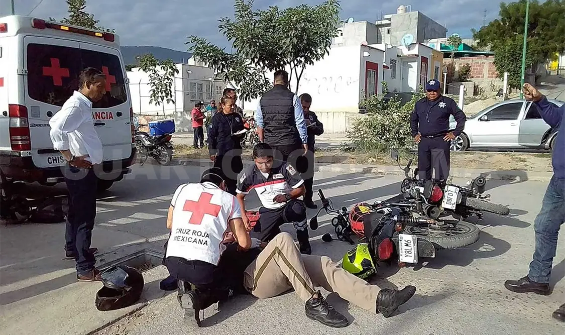 Un lesionado en choque de dos motocicletas