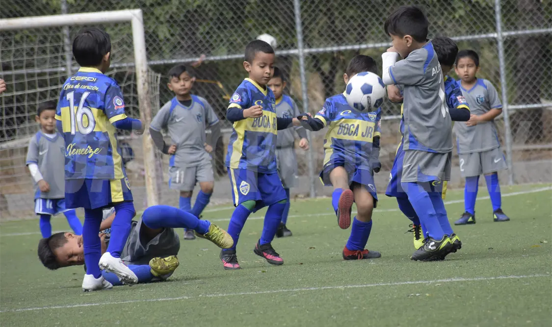 San José Terán derrotó a su similar de Club Boca Junior´s con marcador de 5 goles a 0, en duelo de la categoría infantil menor. Guillermo Ramos / CP
