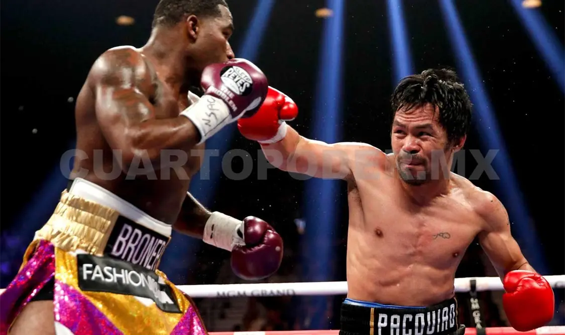 Manny Pacquiao se impone a Adrien Broner