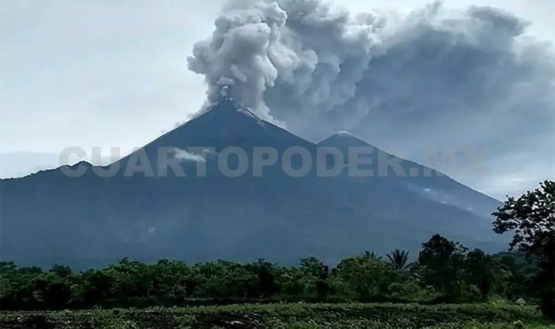 Chiapas no será afectado por volcán