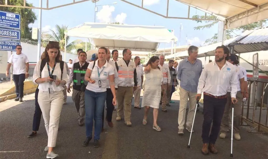 Constatan acciones de atención a migrantes en Chiapas