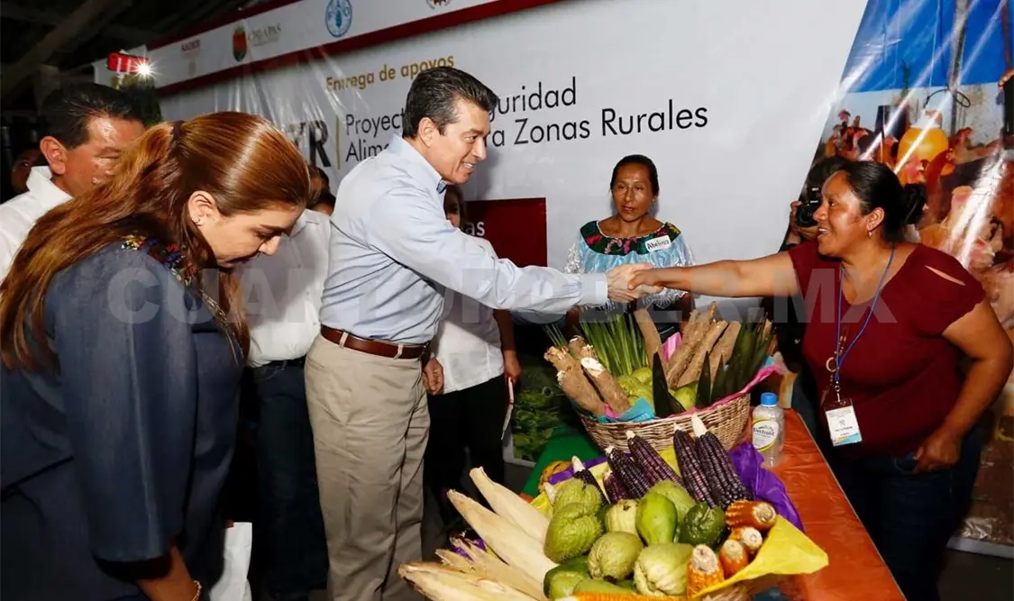 El gobernador favoreció con el Proyecto de Seguridad Alimentaria para Zonas Rurales a 20 localidades de Chilón. CP